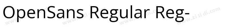 OpenSans Regular Reg字体转换